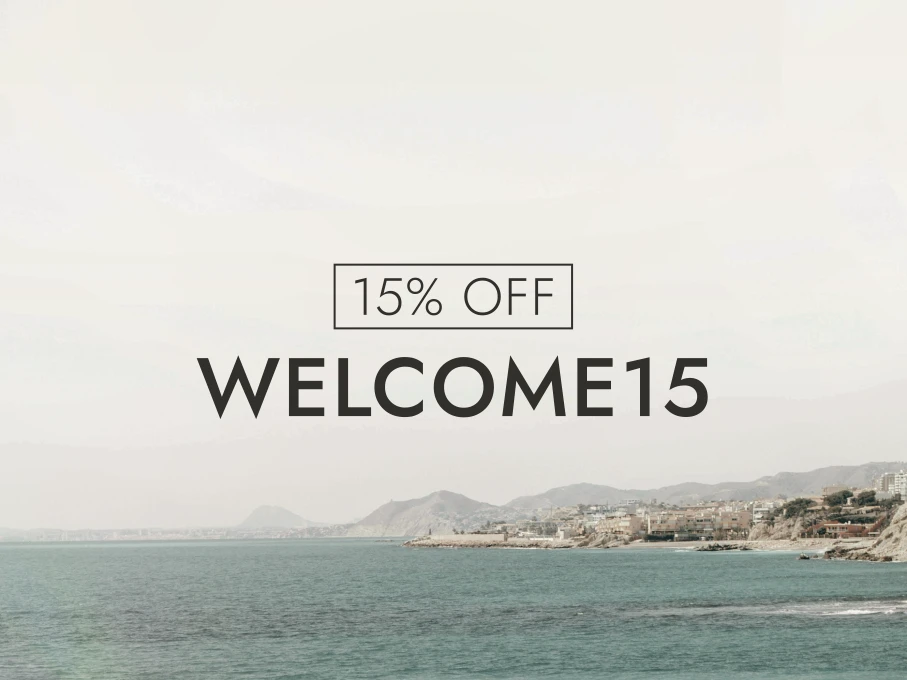 15% off your first order