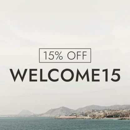 15% de descuento en su primer pedido