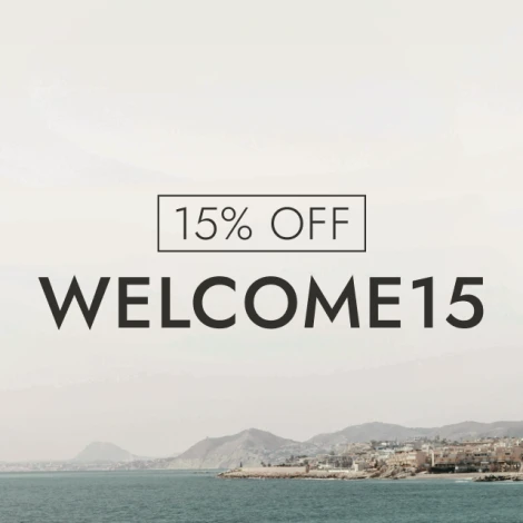 15% de descuento en su primer pedido