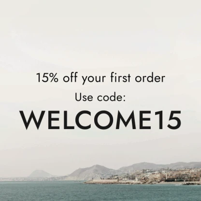 15% off your first order