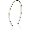 Acetate Headband White/Black Small